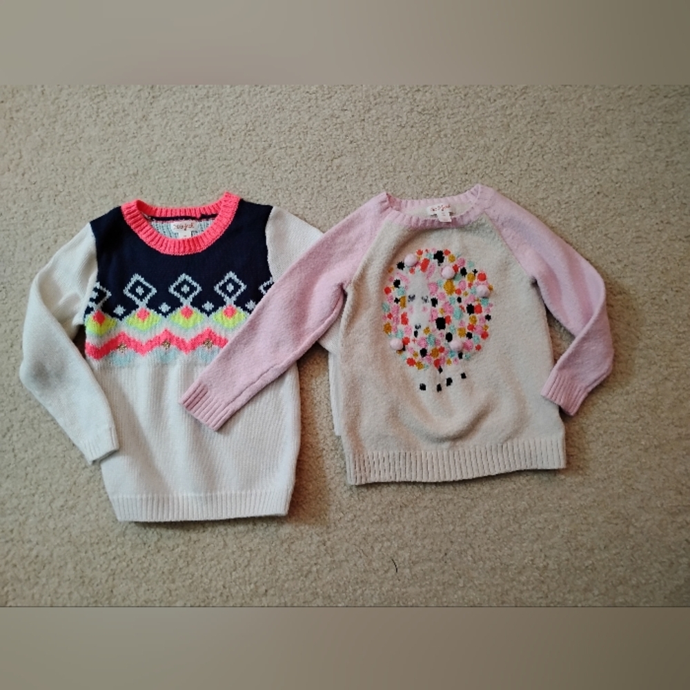 Girl's Cat & Jack Multi Color Knit Sweaters - Sz 4T